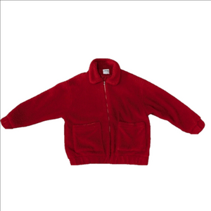 I.AM.GIA Pixie Zip-Up Red Teddy Jacket